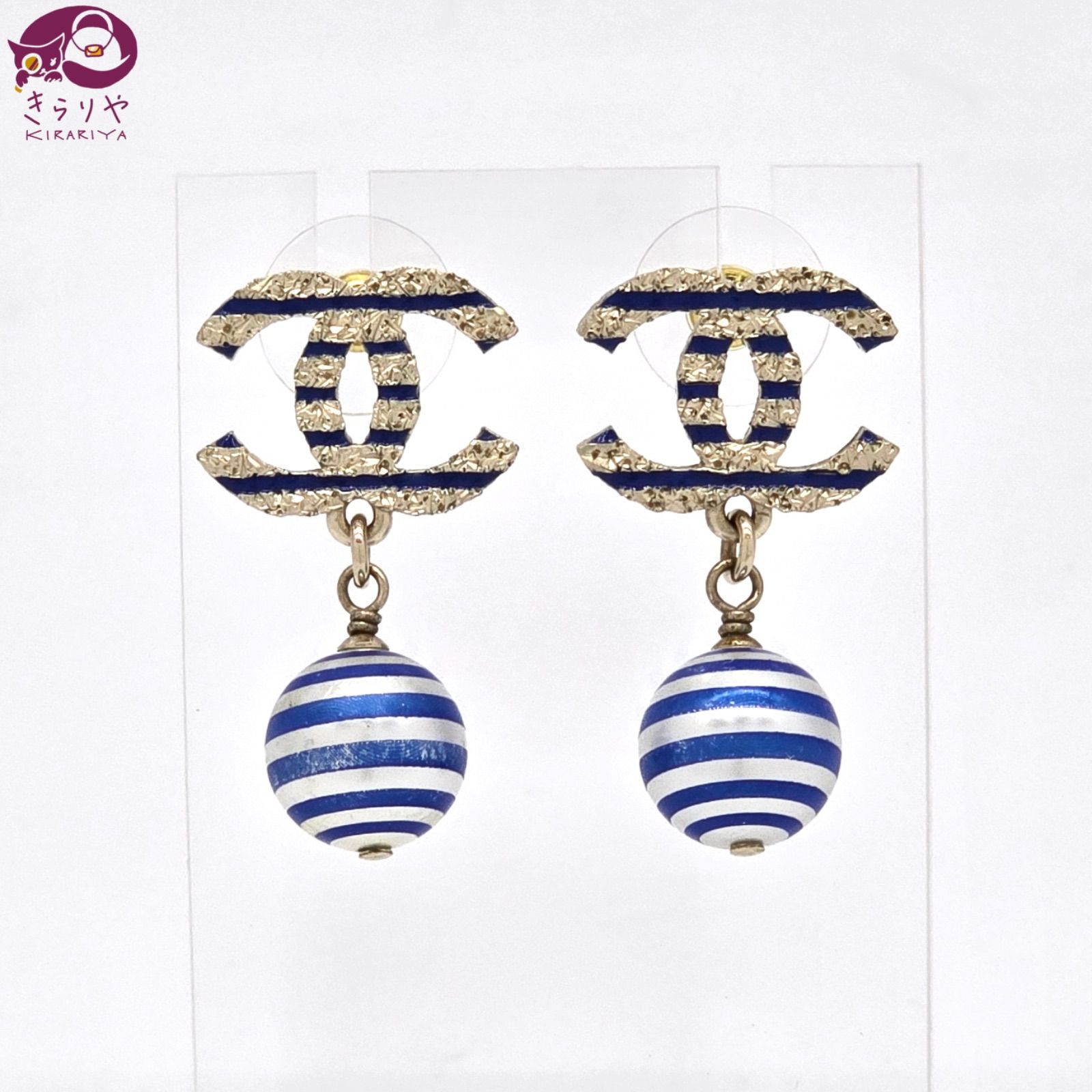 CHANEL シャネル ピアス両耳 VINTAGE CHANEL/シャネル】pierce logo(両耳)（ピアス（両耳用