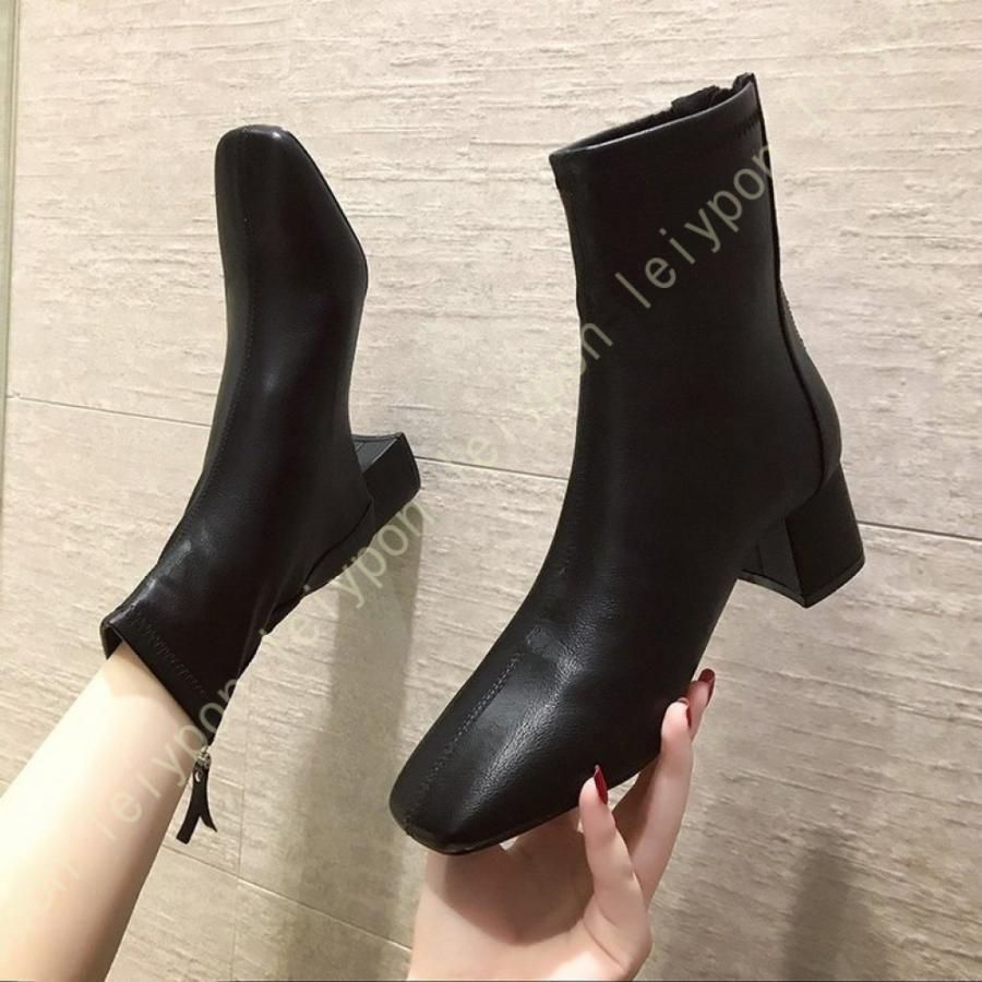 美脚 ショートブーツ