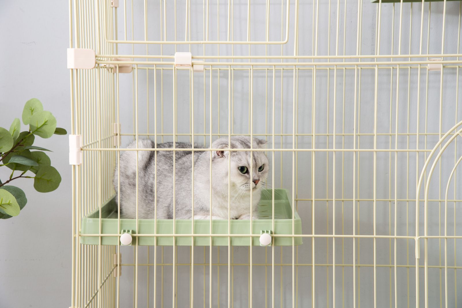 3 段式おしゃれ猫ケージ｜多層空間設計｜留守番時のペット保護機能｜防脱走構造｜多頭飼い