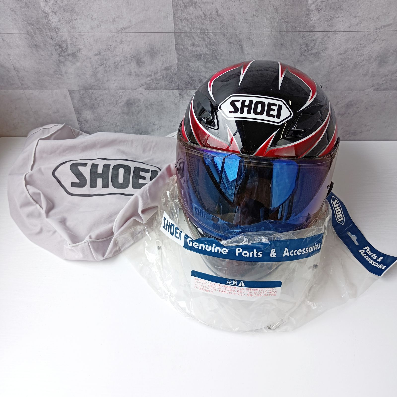 SHOEI XR-1100 SEILON フルフェイスヘルメット Mサイズ 2013年製 シールド2枚セット  （ソフトスモークミラーブルー・クリアシールド付属） バイク ライダー 安全装備