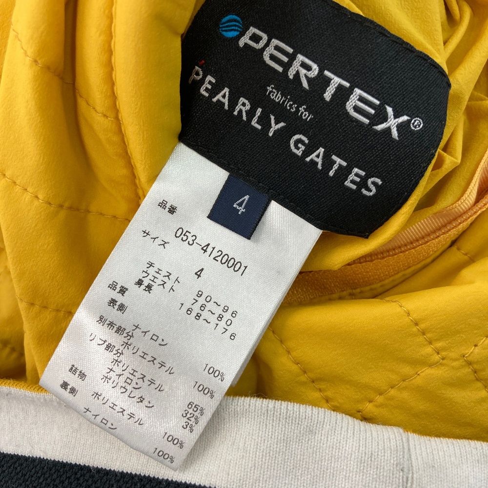 サイズ：4 PEARLY GATES パーリーゲイツ 2024年モデル 4WAY リバーシブル 中綿ジャケット ニコちゃん ネイビー系 [240101486184] ゴルフウェア メンズ ストスト サイズ：4 PEARLY GATES パーリーゲイツ 2024年モデル 4WAY