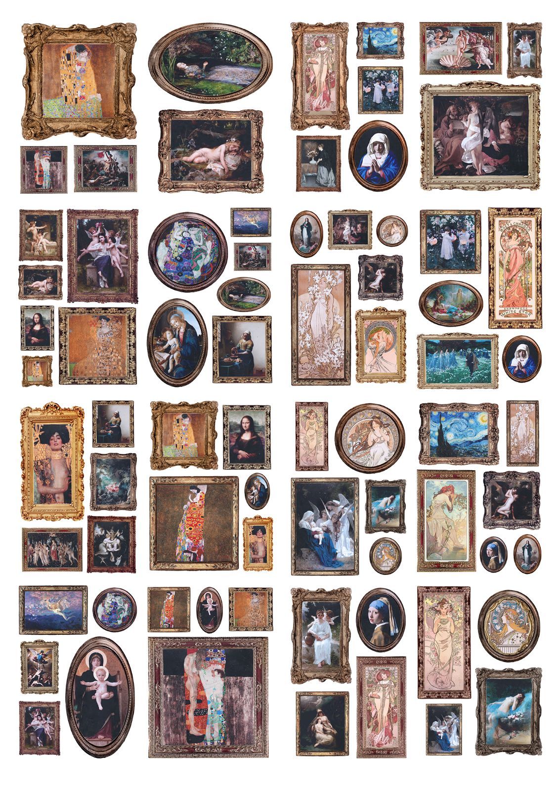 18】小さな絵画シールセット - メルカリ