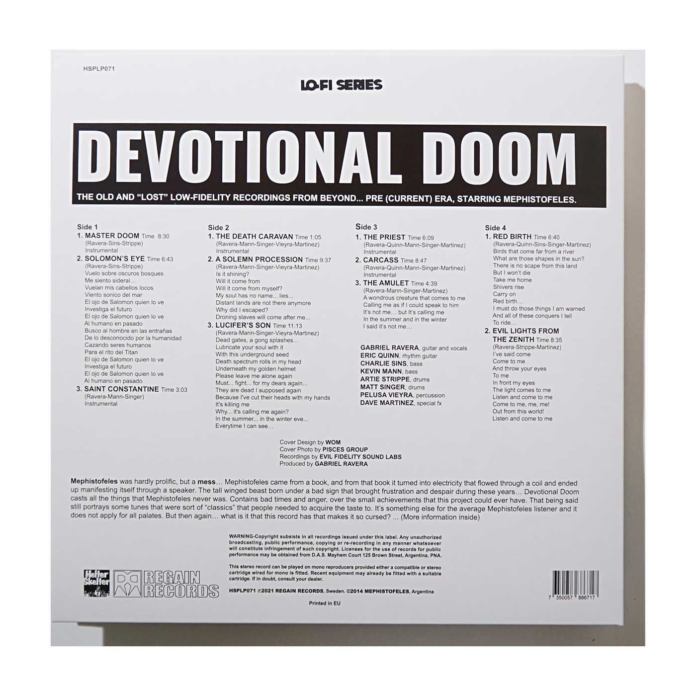 MEPHISTOFELES-Devotional Doom LP2枚組 新品 限定 レコード