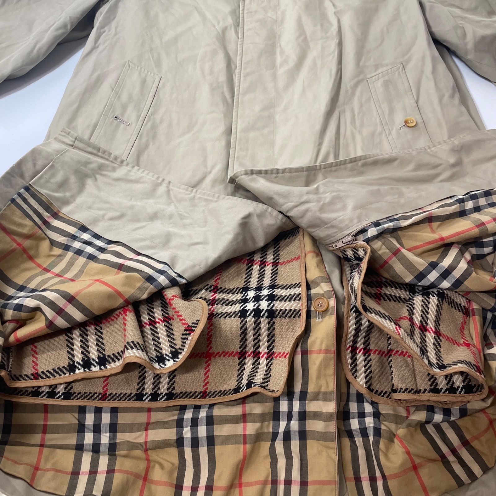 【美品】バーバリー☆ライナー付き　ノバチェック　ステンカラー　コート BURBERRY - 【人気】バーバリーズ ノバチェック ライナー付