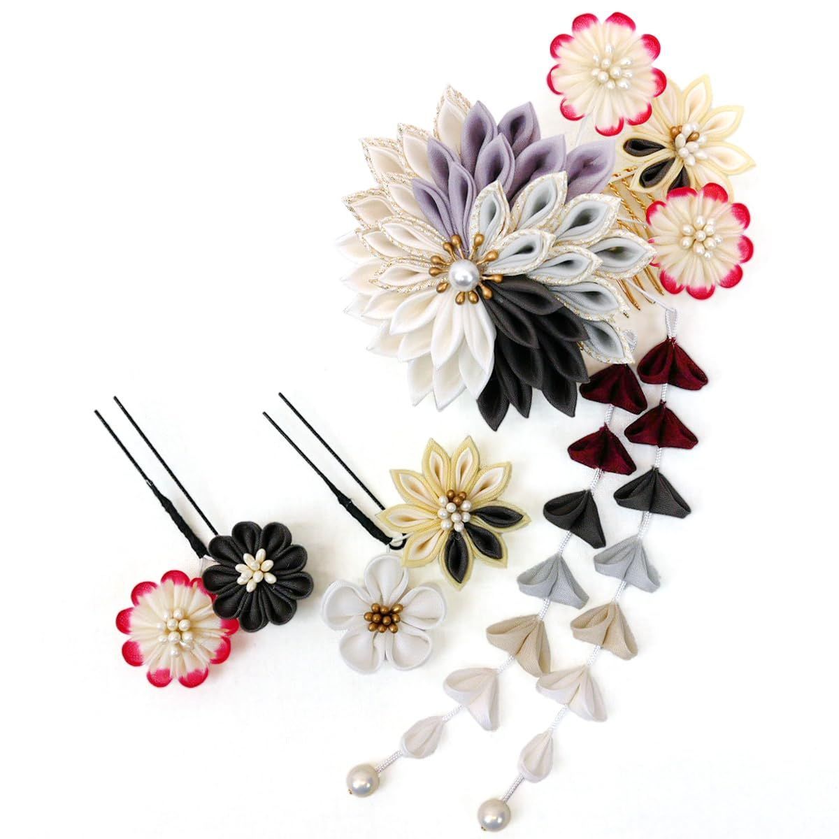 訪問着 フルセット 立浪 流水 松竹梅 手刺繍 綸子 入学式 卒業式 H6