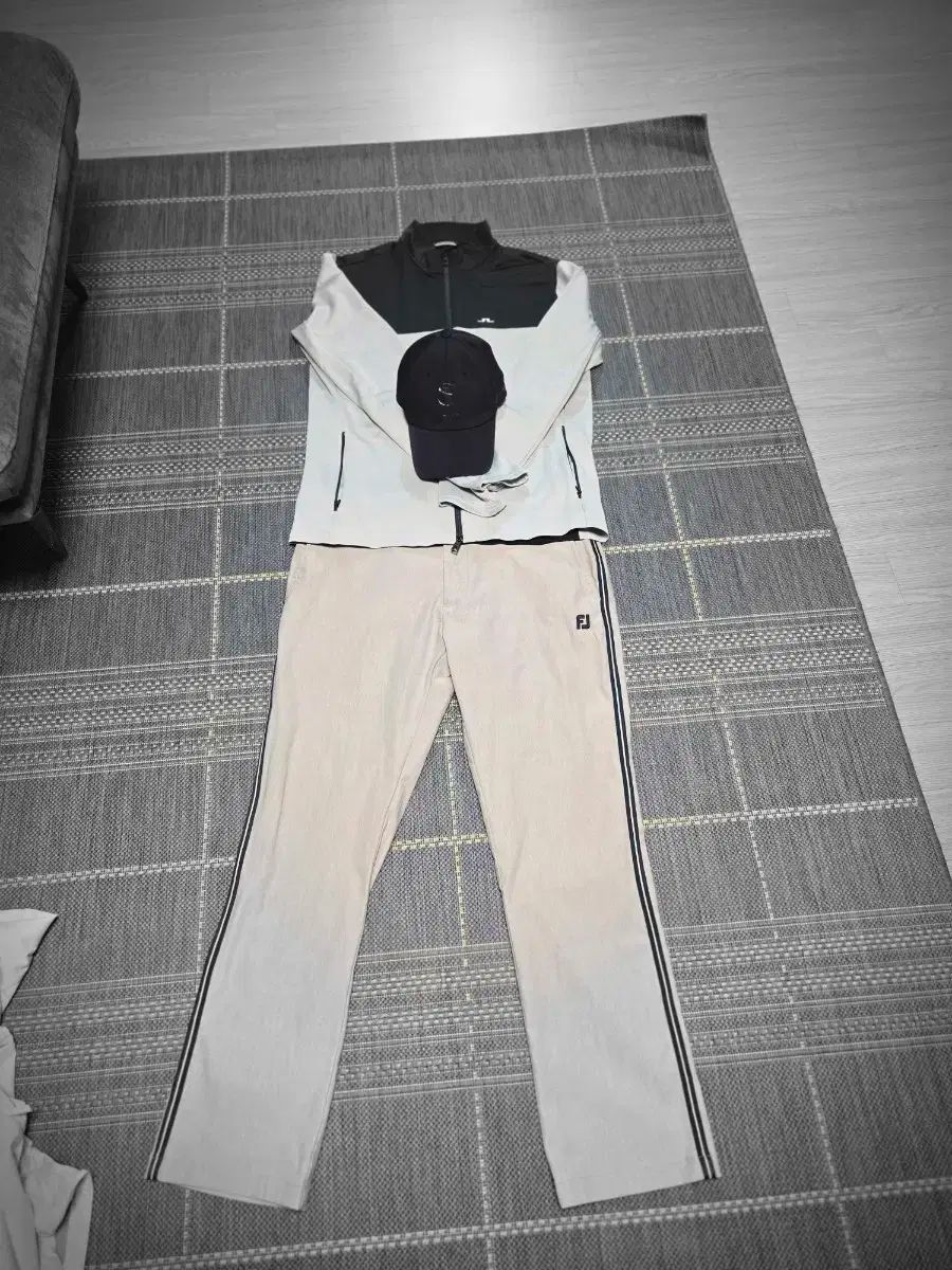 フットジョイ FJ ゴルフ ズボン ブラック アイボリー LLC-HASEGAWATOSO_COM