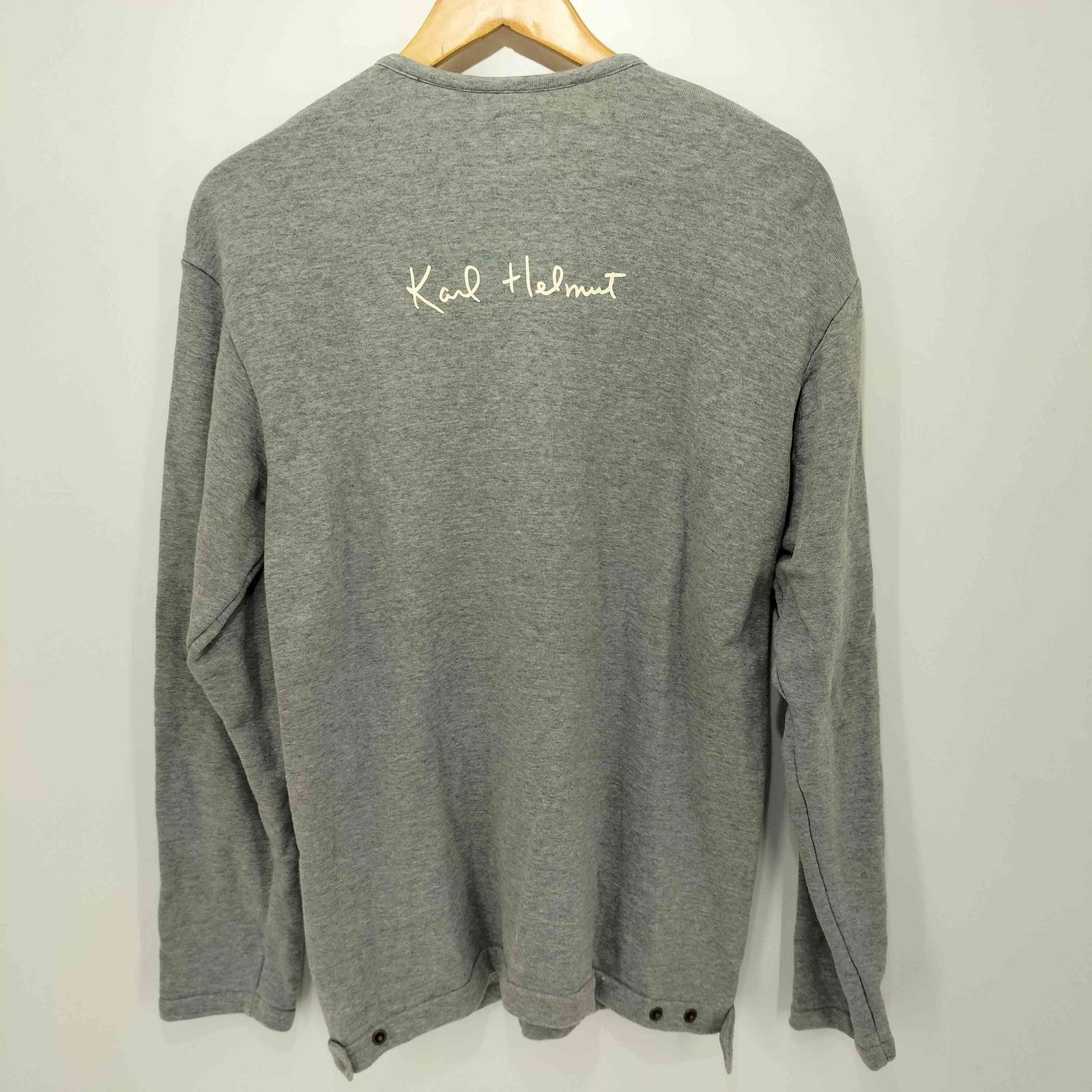 カールヘルム Karl Helmut ノーカラースウェットカーディガン 