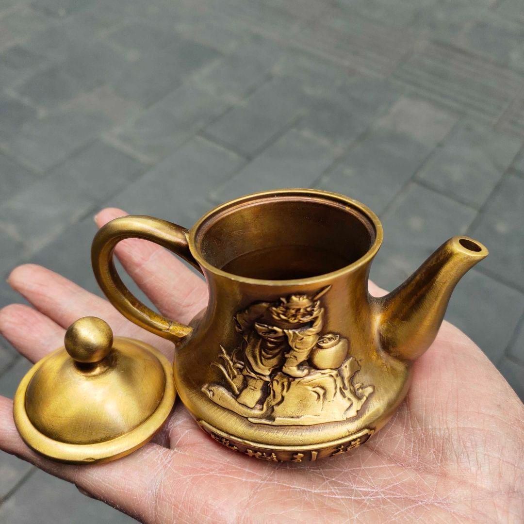 銅器 鐘馗茶壺 徳利 茶道具 煎茶器 装飾品 工芸品 置物 - メルカリ