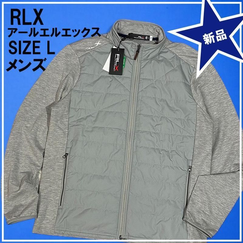 新品 RLX ラルフローレン 切替 中綿 ジャケット グレー LG ゴルフ