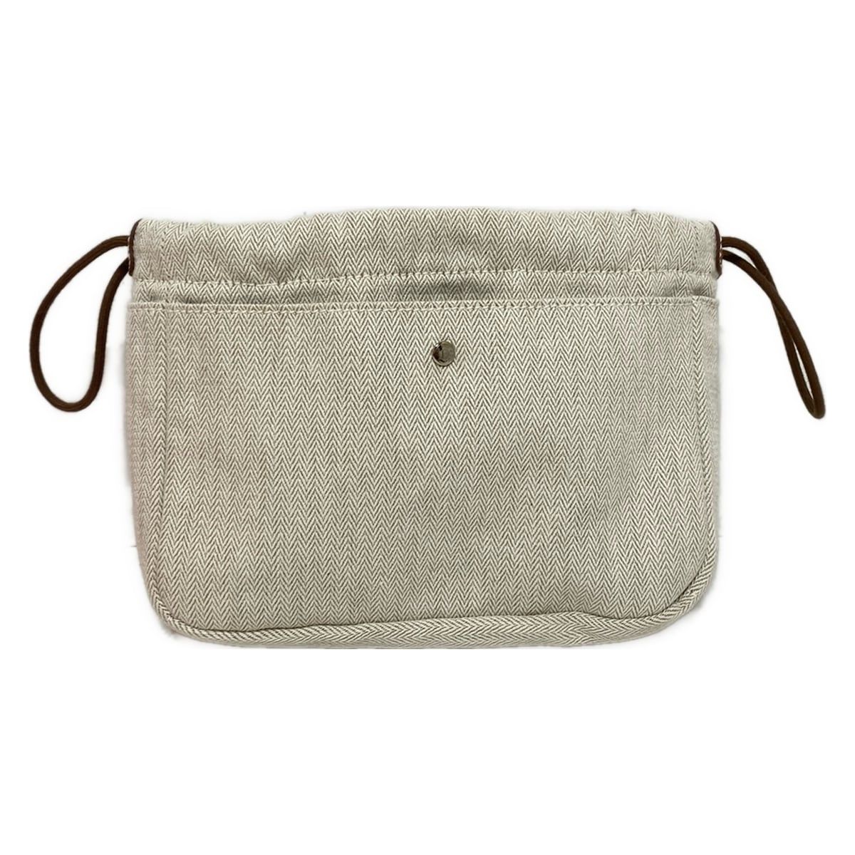 HERMES エルメス ポーチ フールビ 25 ナチュラル×フォーヴ 巾着型