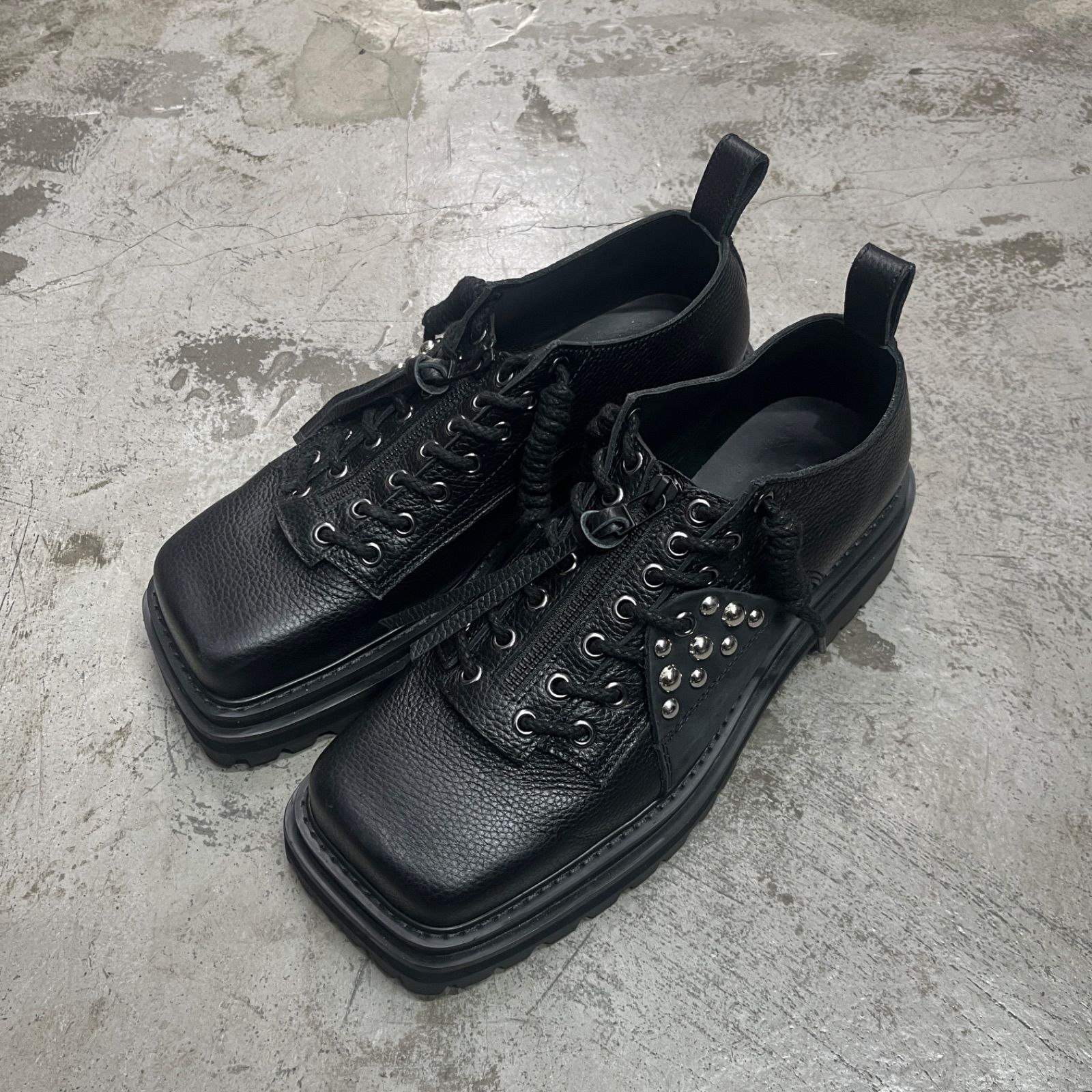 参考上代68200円 DAIRIKU 25SS Studs Fireman Boots スタッズファイアーマンブーツ ダイリク 25ss-shooes1 28cm 99685A4