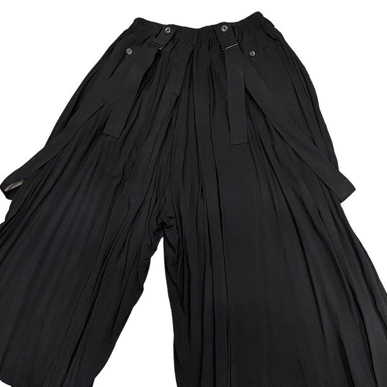 Yohji Yamamoto Pour Homme 20SS レーヨンローンサスペンダーフレアワイドパンツ 股ねじれ 袴 ハカマ 定価81,400円  - メルカリ