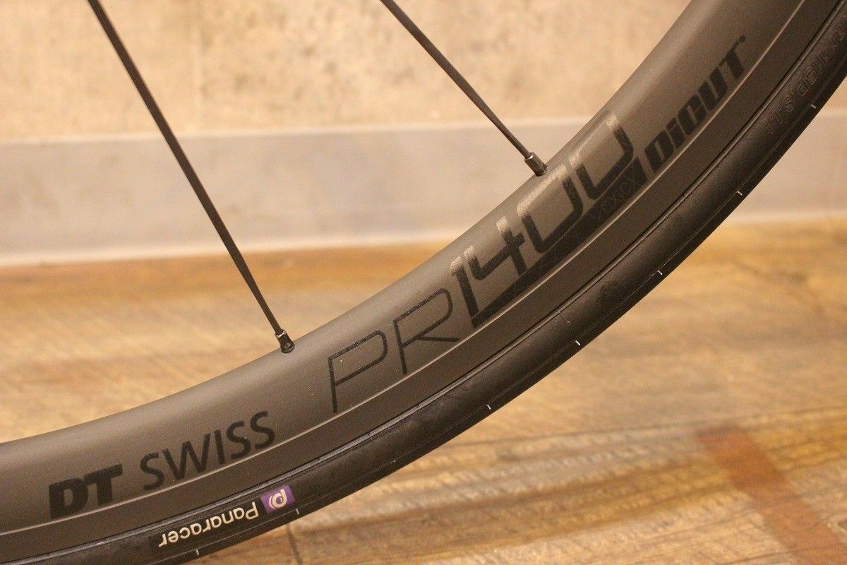 美品　DT Swiss　PR1400 ホイール タイヤ付き 美品 DT SWISS PR1400 ダイカット DICUT OXIC 32mm クリンチャー