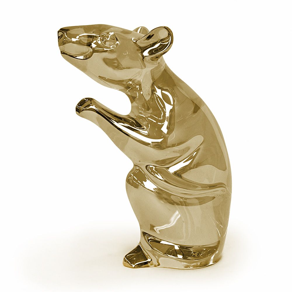 バカラ 鼠 ネズミ 干支 オーナメント フィギュリン インテリア