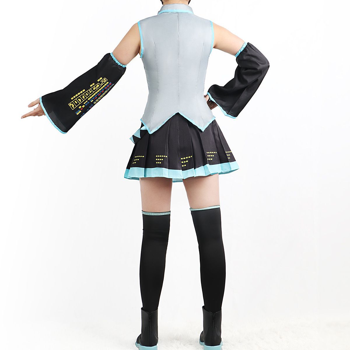 初音未来 MIKU 公式服コスプレ初音ミク cosplay MIKU はつね 制服 セットこすぷれ 布地 コスチューム Cosplay 衣装 仮装  スカートとパンツ クリスマス ハロウィン コスプレ アニメ 変装 - メルカリ