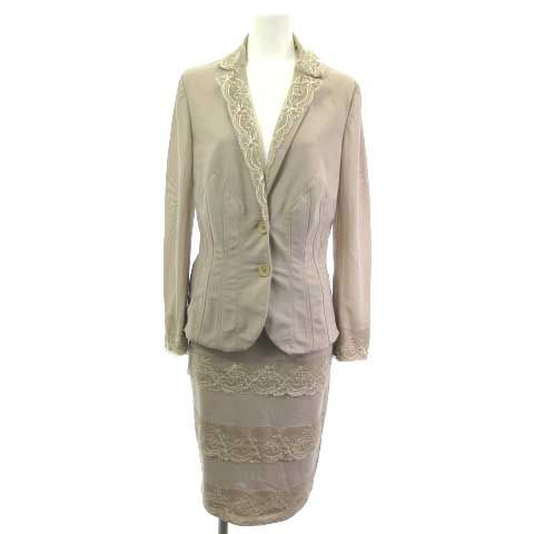 パオラフラーニ PAOLA FRANI セットアップ スカート レース ストレッチ 