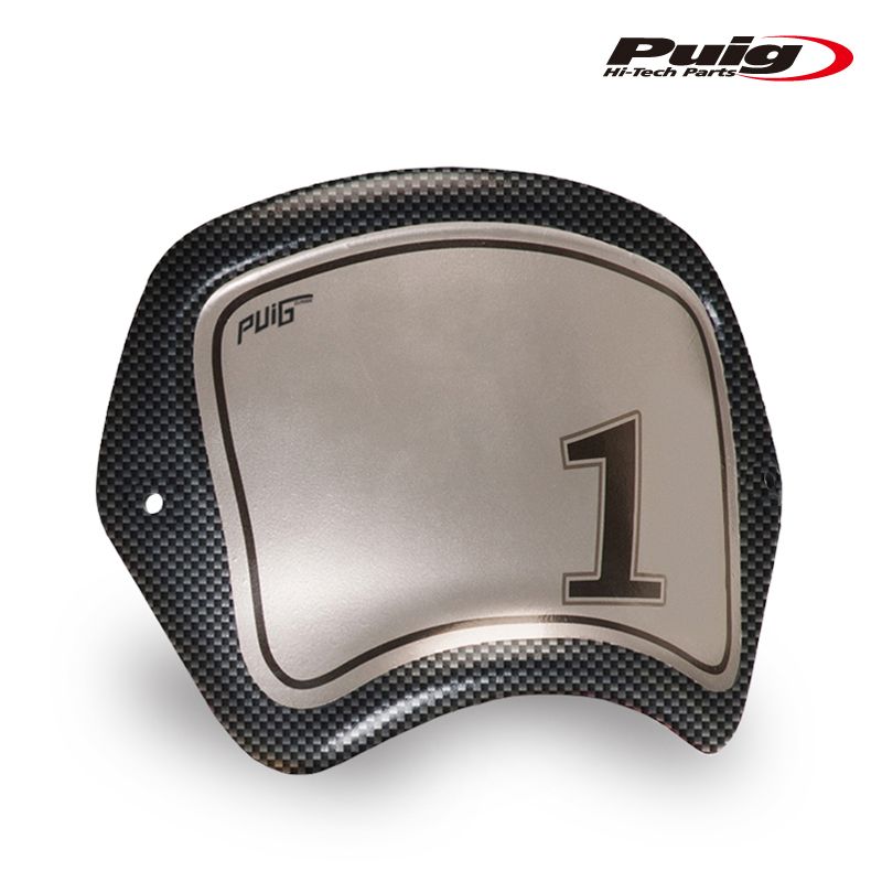Puig 3590C FRONT PANEL CARBON LOOK KAWASAKI VULCAN S 15-25 etc.プーチ フロントパネル ABS樹脂 トップブリッジマウント DECORATOM_COM_BR
