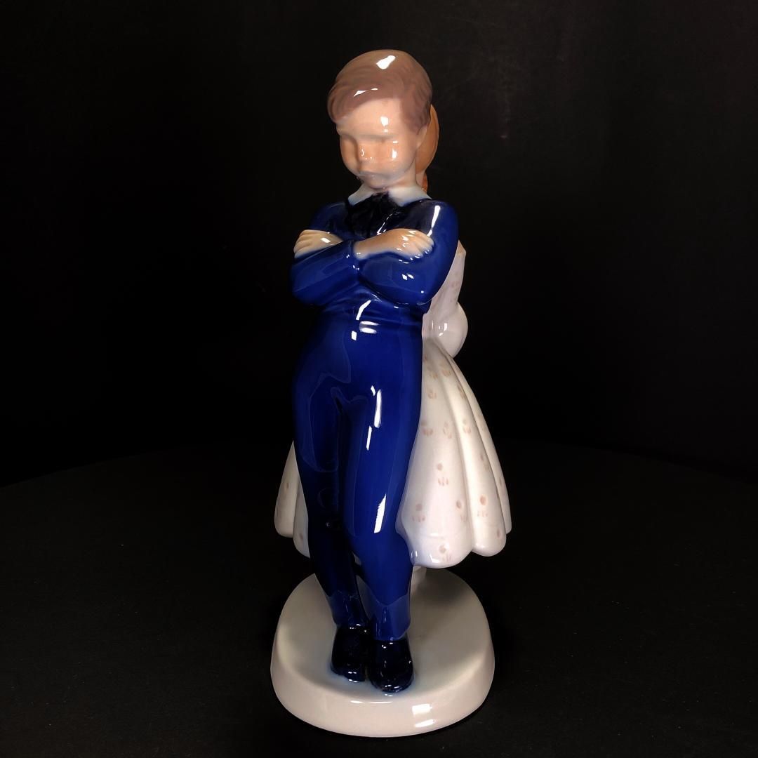 Royal Copenhagen ロイヤルコペンハーゲン 男の子と女の子 フィギュリン 2372 陶器 マルチ