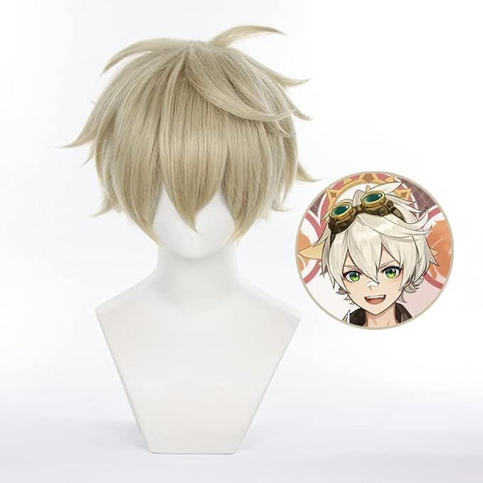♢ベネット ウィッグ♢セット済 原神 コスプレ 原神 Genshin ベネット コスプレウィッグ｜COSKUTARコスプレ衣装通販