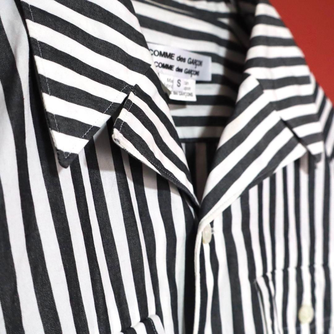 【極美品】COMME des GARCONS コムコム ストライプ ワークJKT 極美品】COMME des GARCONS コムコム ストライプ ワークJKT