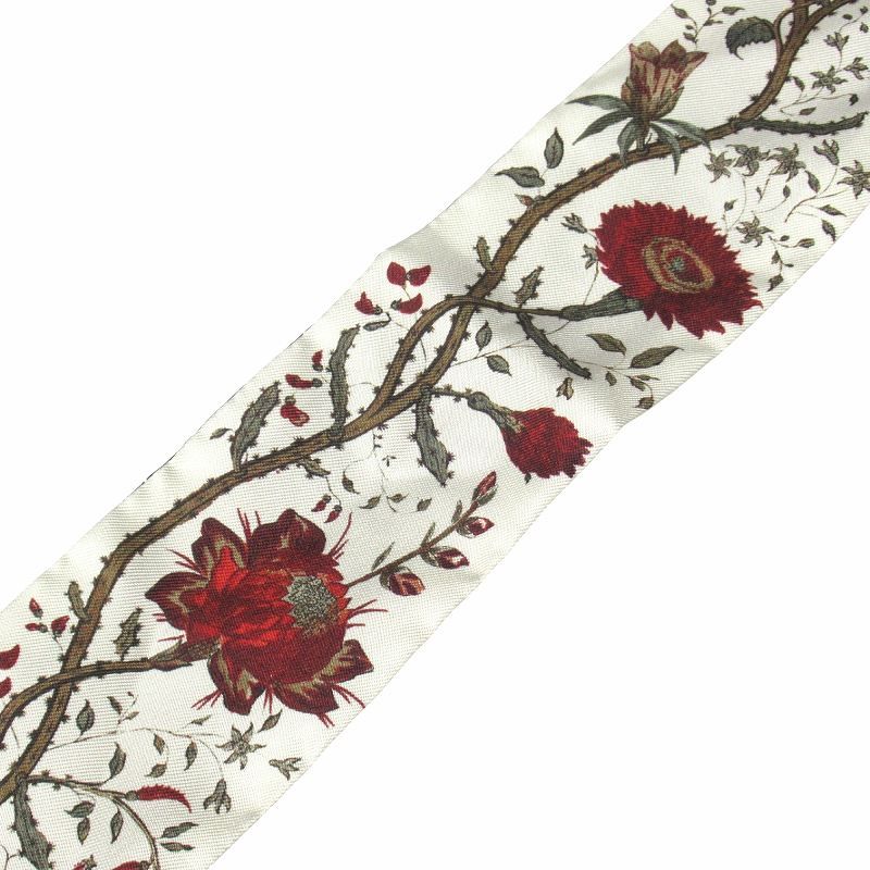クリスチャンディオール ミッツァ スカーフ リボン Dior】ディオール D-FLORAL ミッツァ スカーフ シルクツイル