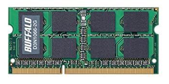 【中古-非常に良い】 BUFFALO バッファロー D3N1066-2G PC3-8500 204Pin DDR3 2GB