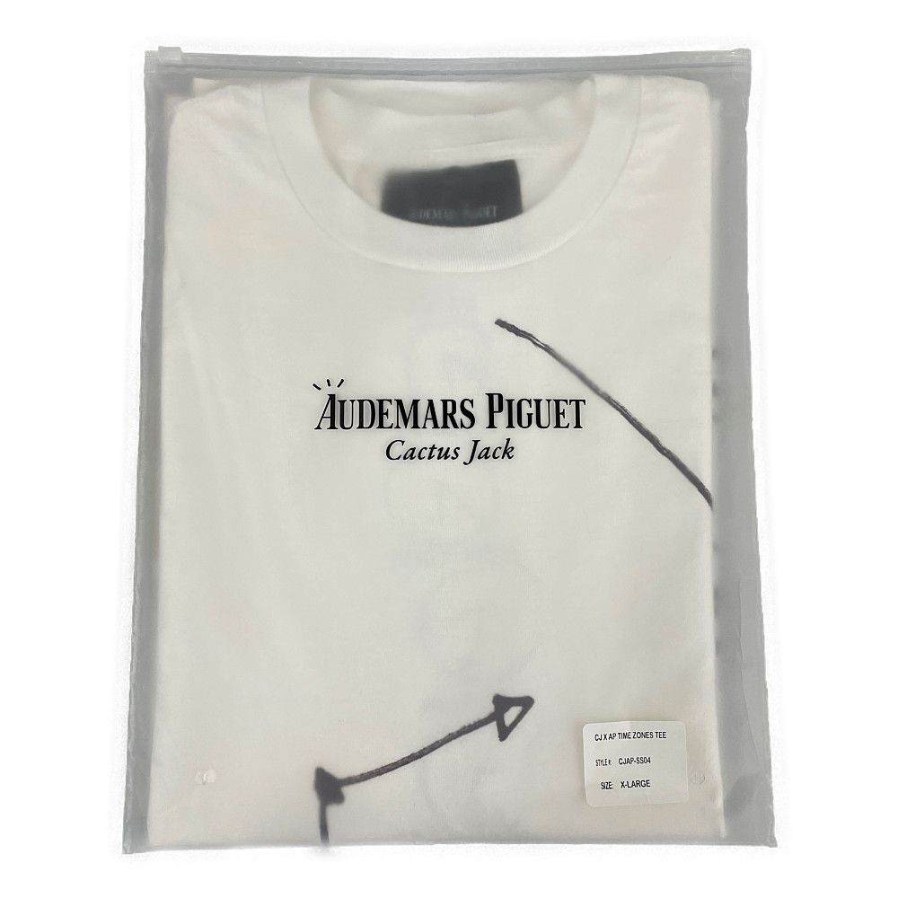 AUDEMARS PIGUET オーデマ・ピゲ × Cactus Jack Travis Scott TIME ZONES TEE 半袖Ｔシャツ  ホワイト サイズXL 正規品 / 33608