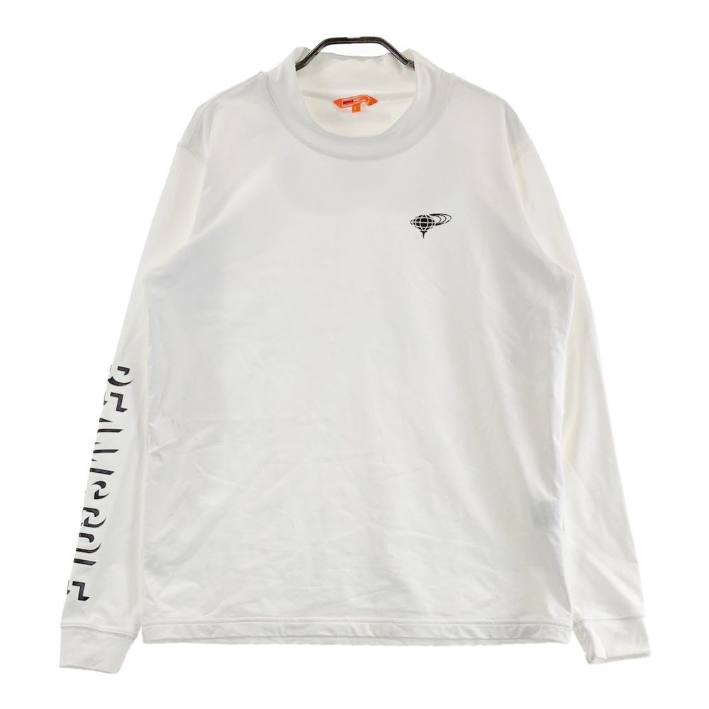 サイズ：L BEAMS GOLF ビームスゴルフ 2023年モデル ハイネック長袖Tシャツ  ホワイト系 [240101488800] ゴルフウェア メンズ ストスト サイズ：L BEAMS GOLF ビームスゴルフ 2023年モデル ハイネック