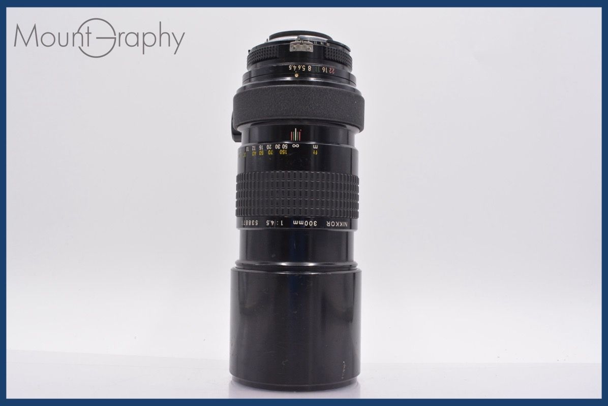 ニコン Nikon NIKKOR 300mm F4.5 Ai 前後キャップ付 完動 同梱可 mj5095