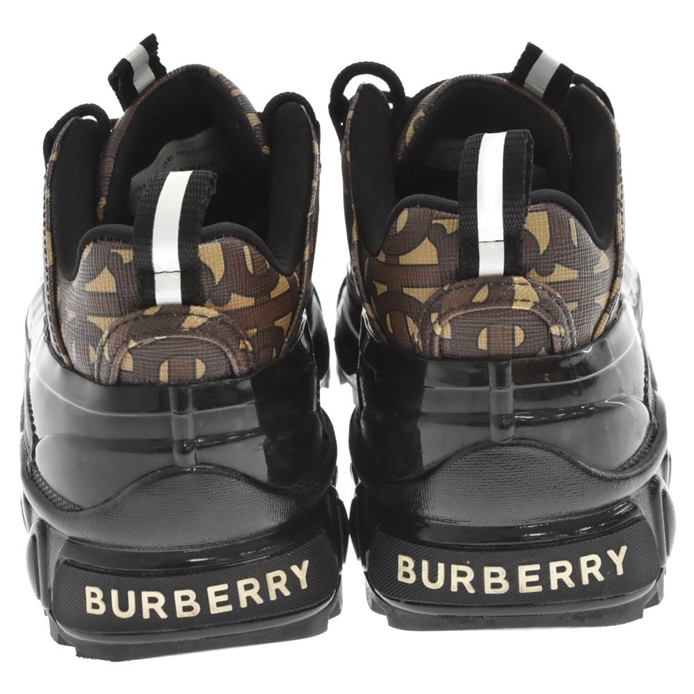 BURBERRY LONDON (バーバリーロンドン) Arthur Sneaker モノグラムプリント Eキャンバス アーサースニーカー  80217781 ブラック/ブラウン レディース - メルカリ