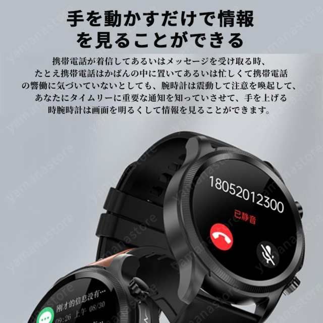 スマートウォッチ 日本製センサー 心電図 血圧測定 レディース 血糖値