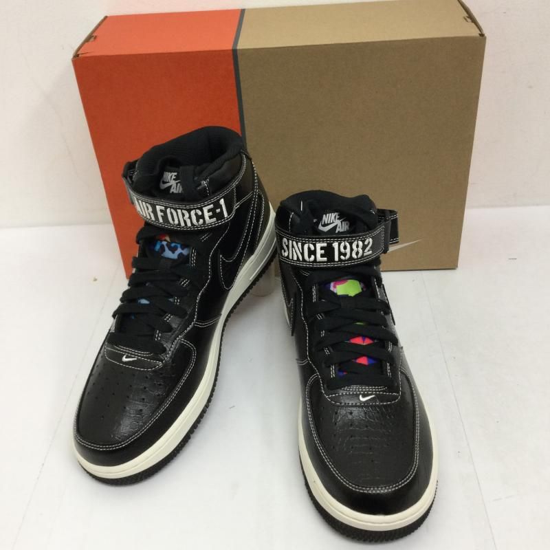 NIKE ナイキ スニーカー AIR FORCE 1 MID 07 LV8/DV1029-010 ハイカットスニーカー 26cm 黒 ブラック