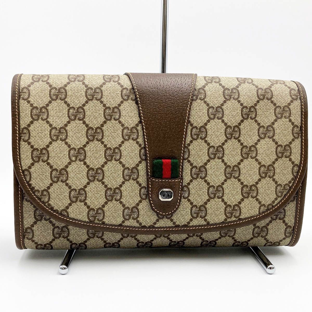 美品 GUCCI グッチ オールドグッチ GGスプリーム シェリーライン