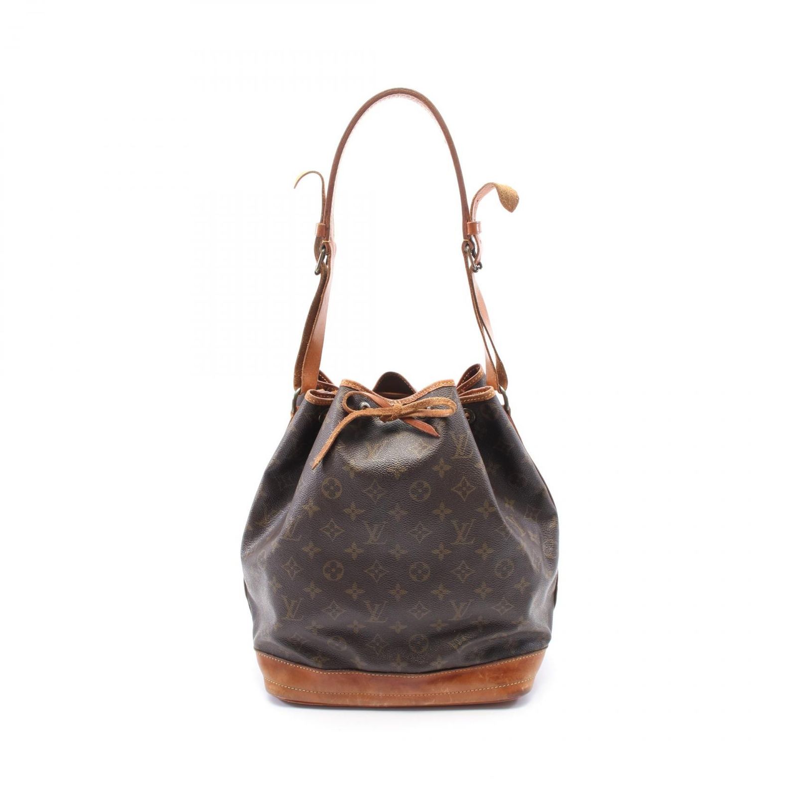 ルイ ヴィトン LOUIS VUITTON ショルダーバッグ ノエ M42224 PVCコーティングキャンバス レザー ノエ レディース Used B