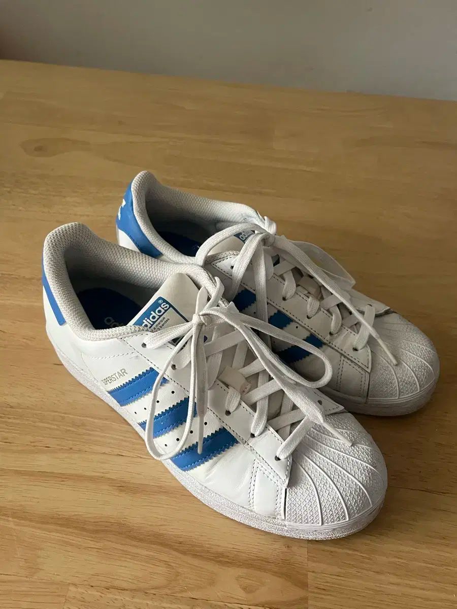 adidas アディダス スーパースター 白 ブルーバード 235