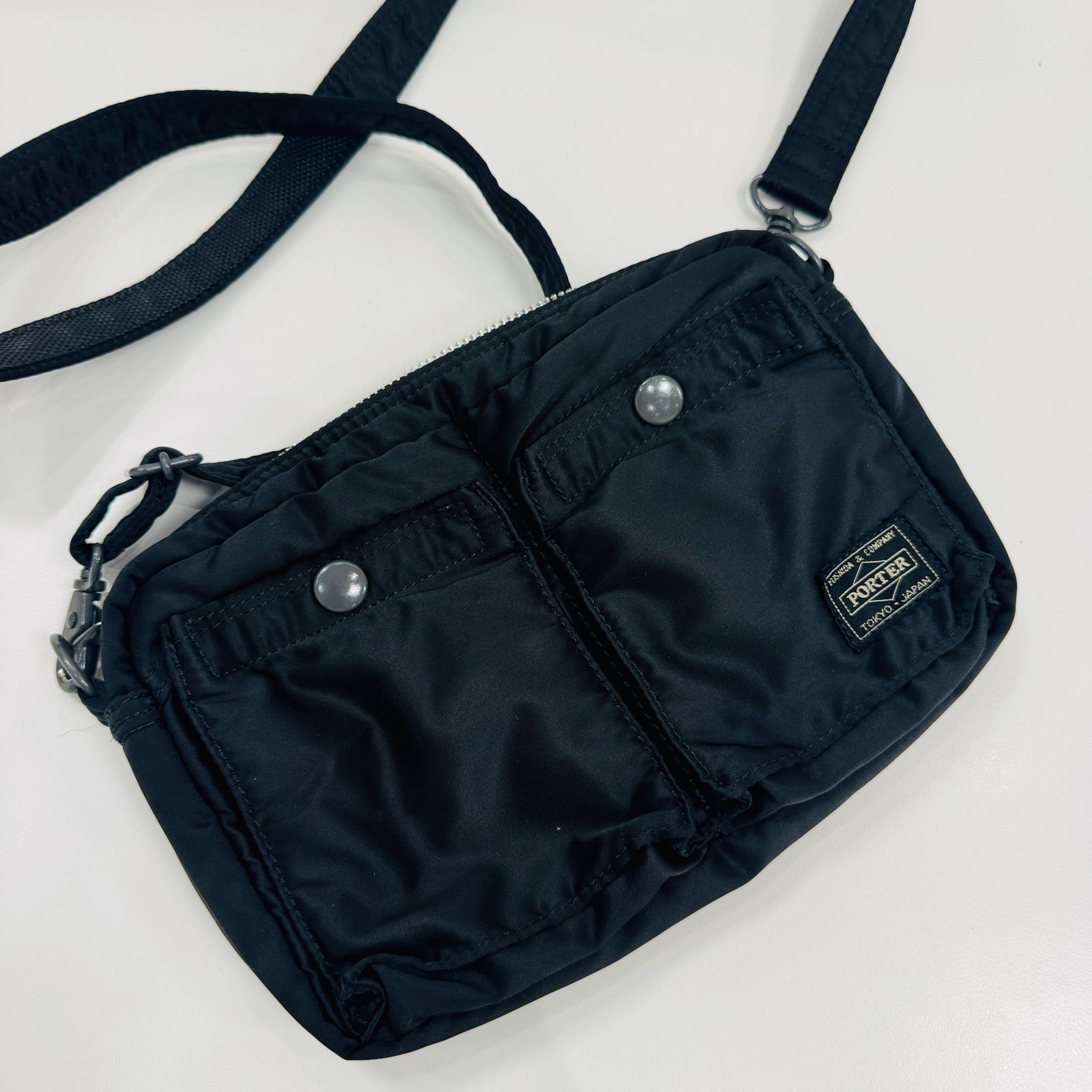 ポーター製 ブラック ボディバッグ ポーター エクストリーム ウエスト