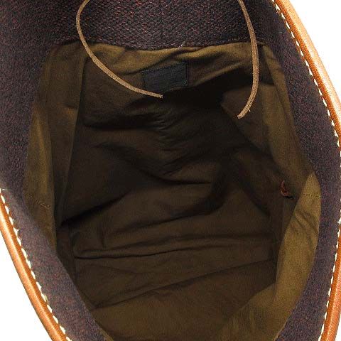 キャピタル KAPITAL duffle ワンショルダーバッグ レザー使い ブラウン