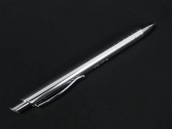 ■美品■ Ferrari フェラーリ 70周年 ノック式 ボールペン 文房具 筆記用具 ステーショナリー シルバー系 DK3459