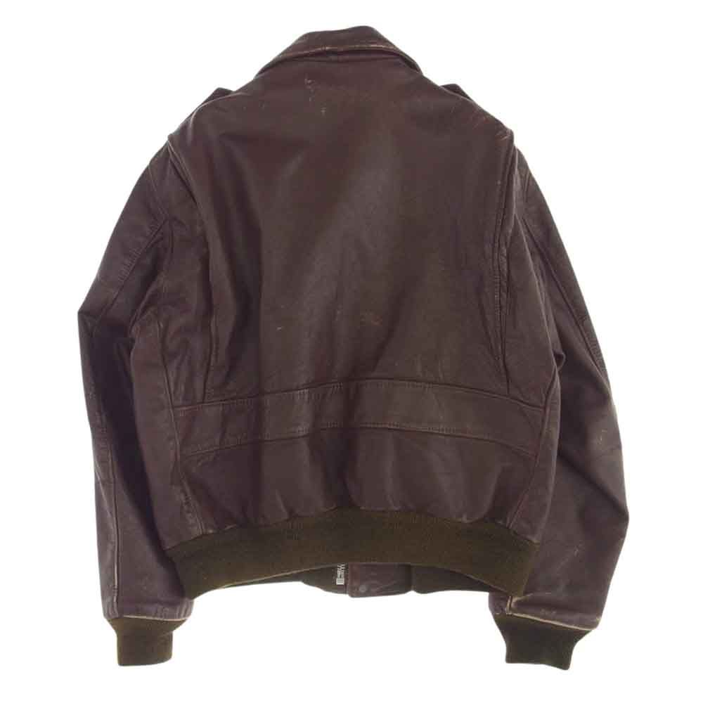 【ヴィンテージ】 ショット 70ｓ レザー フライト ジャケット ダークブラウン schott ショット ヴィンテージ 70s～80s G-1 レザー フライト