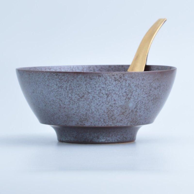 結晶金巻 ラーメン どんぶり レンゲセット ラーメン鉢 おしゃれ 食器 モダン 有田焼 古染雲 ギフト 贈り物 プレゼント Nippon