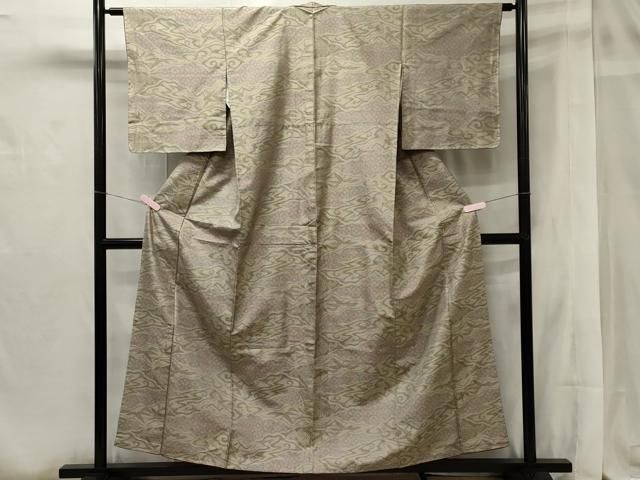 平和屋着物●本場大島紬　吉三郎　吉織物謹製　純泥染　清風になびく　証紙付き　正絹　逸品　AAAY1487np 平和屋着物○本場大島紬 吉三郎 吉織物謹製 純泥染 清風になびく 証紙