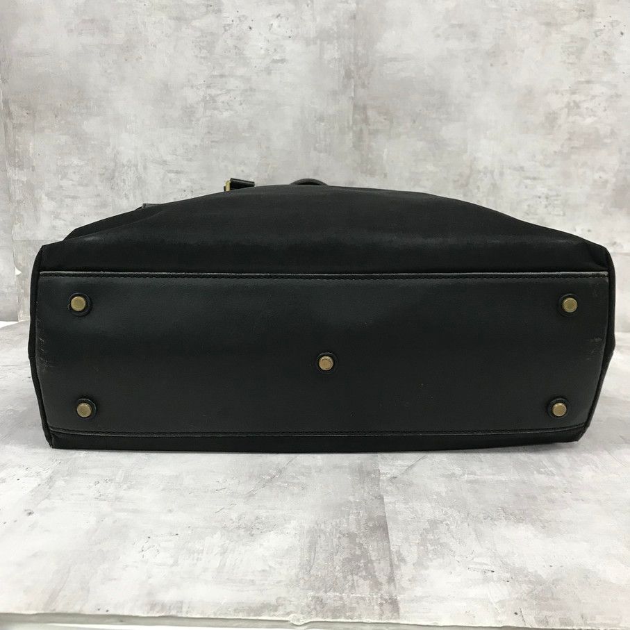 GANZO トートバッグ ナイロン ブラック ビジネス レザー 革