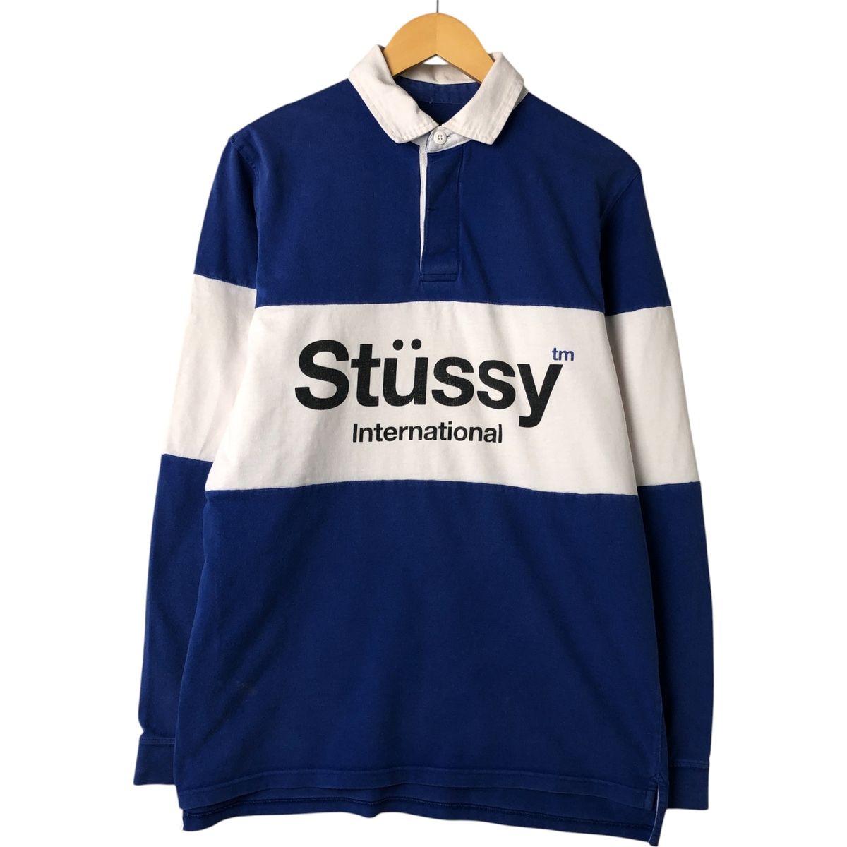 古着 ステューシー STUSSY 長袖 ラガーシャツ メンズM相当/eaa547982 
