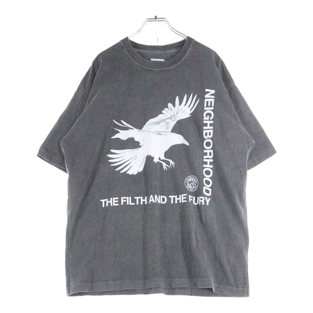 NEIGHBORHOOD ネイバーフッド 25SS NH TEE フロントロゴ 半袖Tシャツカットソー チャコールグレー 251PCNH-LT01