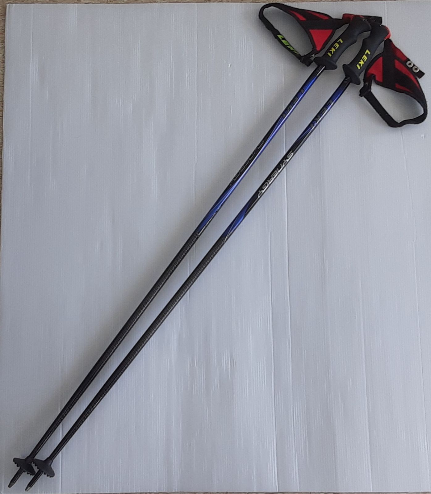 LEKI スキーストック 115cm ブルー ブラック