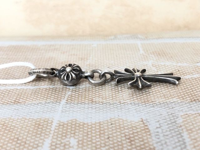 ❤️ SEES BY RINAKN鑑定済 CHROME HEARTS クロムハーツ 1BALL TINY CH CROSS CHARM 1ボールタイニーCHクロスチャーム 111421436