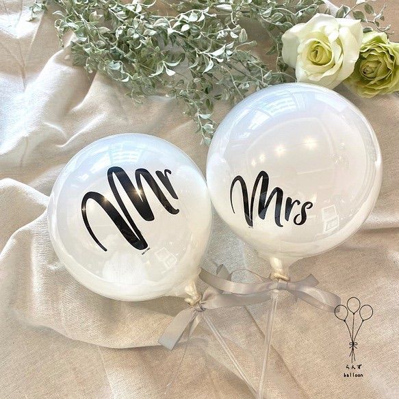 Mru0026Mrsバルーン　フォトプロップス　結婚式　ウェルカムスペース　ウェディング