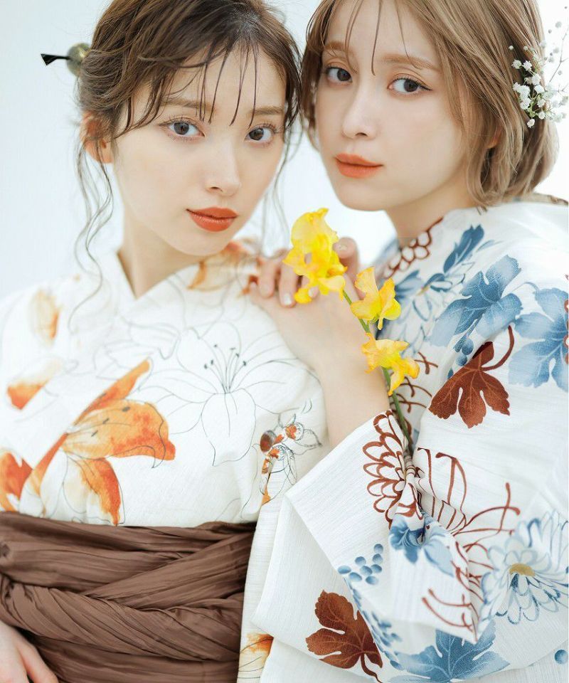 夕凪のはんなりしらべ(牡丹色)】Dita ディータ 浴衣 5点セット