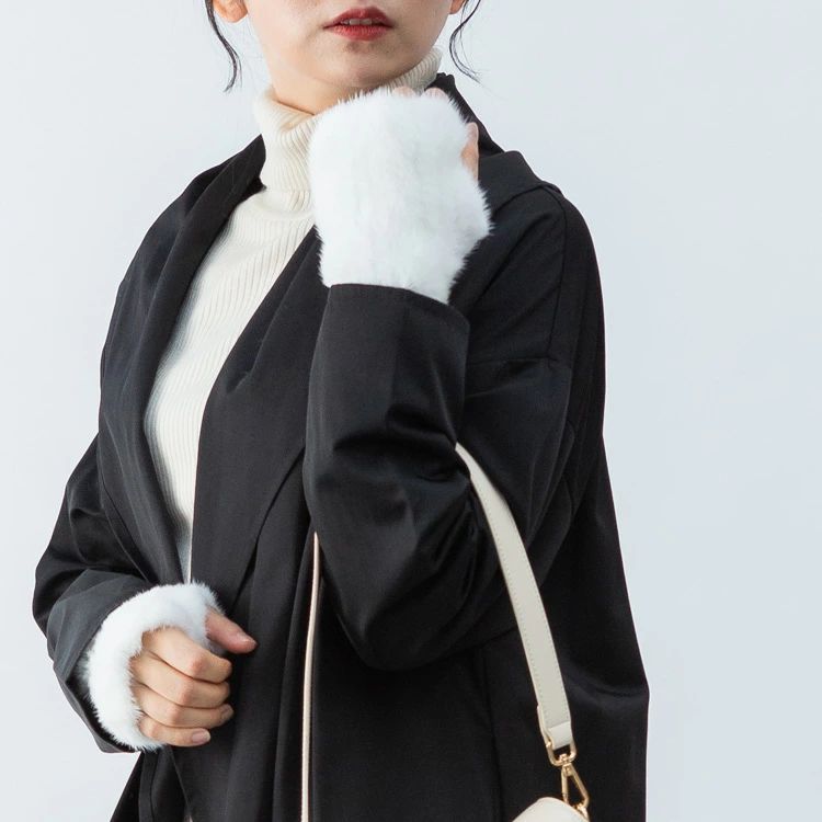 ミンク ファー アームウォーマー ロング リストウォーマー ハンドウォーマー 手袋 グローブ