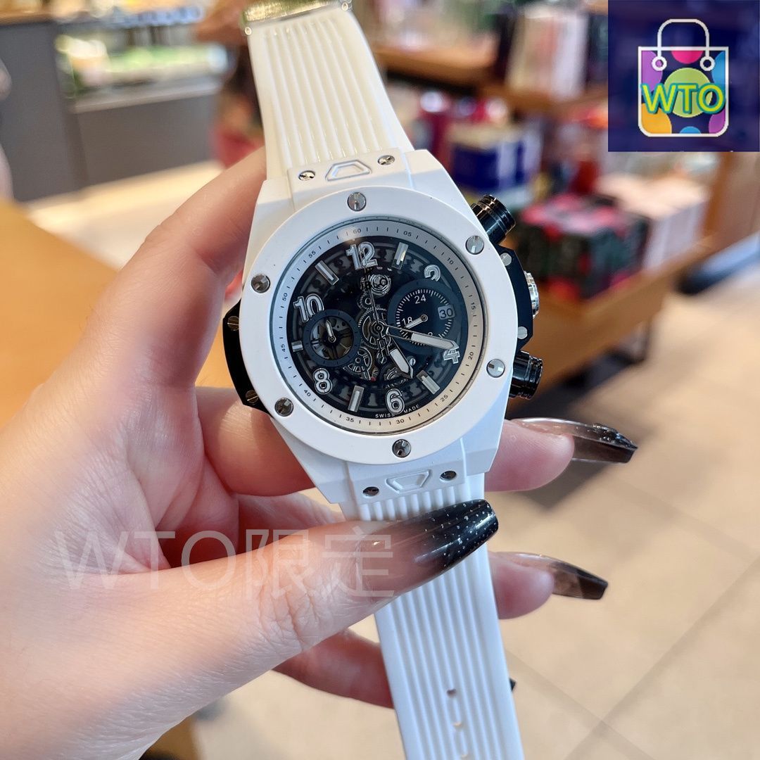 HUBLOTクロノグラフ 　並行輸入 今日特価】HUBLOT ユブロ 輸入クォーツクロノグラフムーブメント